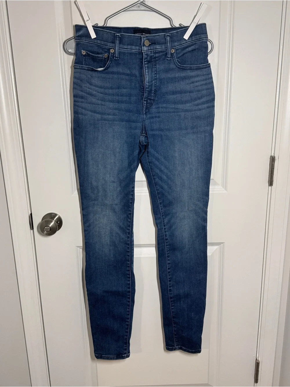 Lucky Brand Dark Blue High-Rise Skinny Jeans